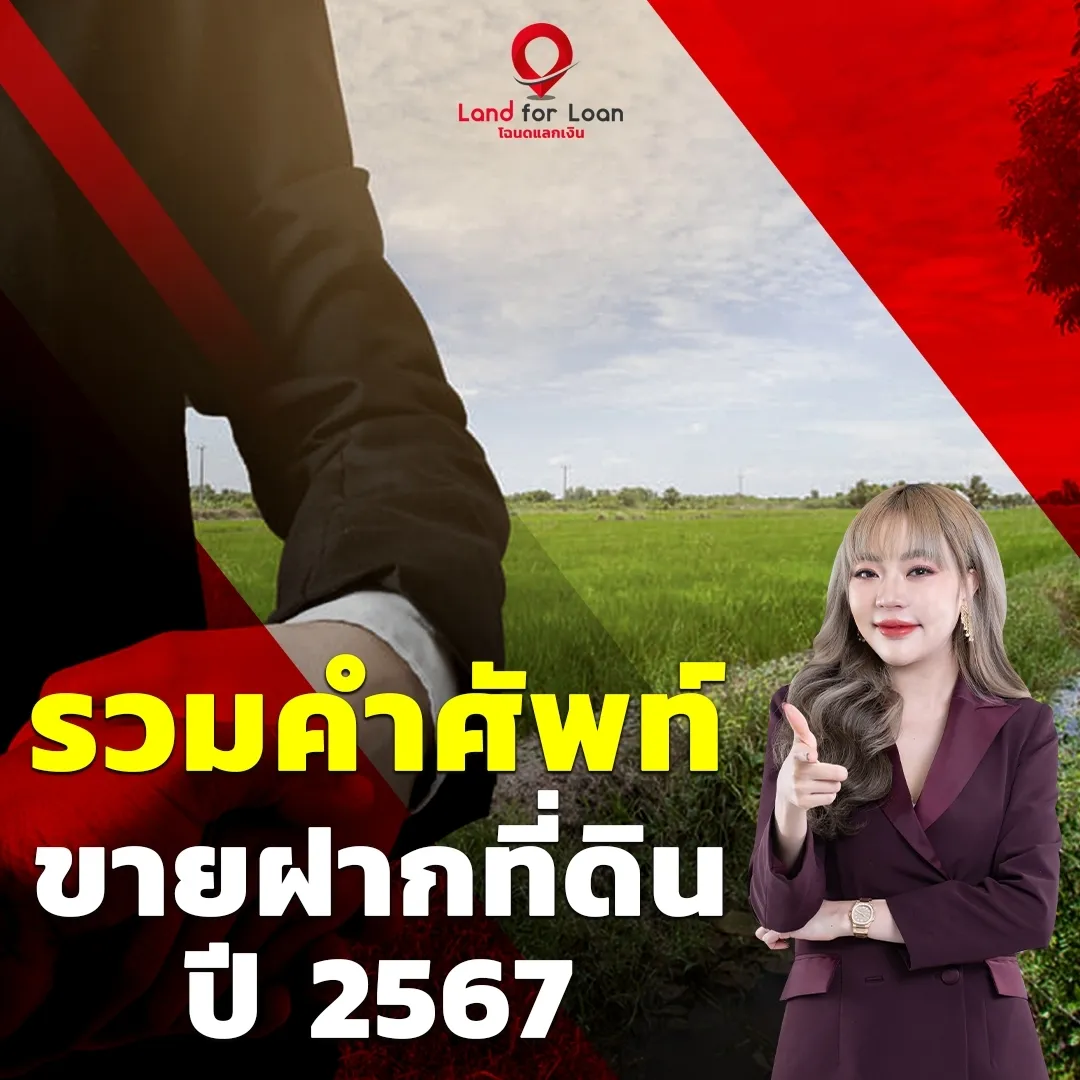 รวมคำศัพท์ขายฝากที่ดิน 2567