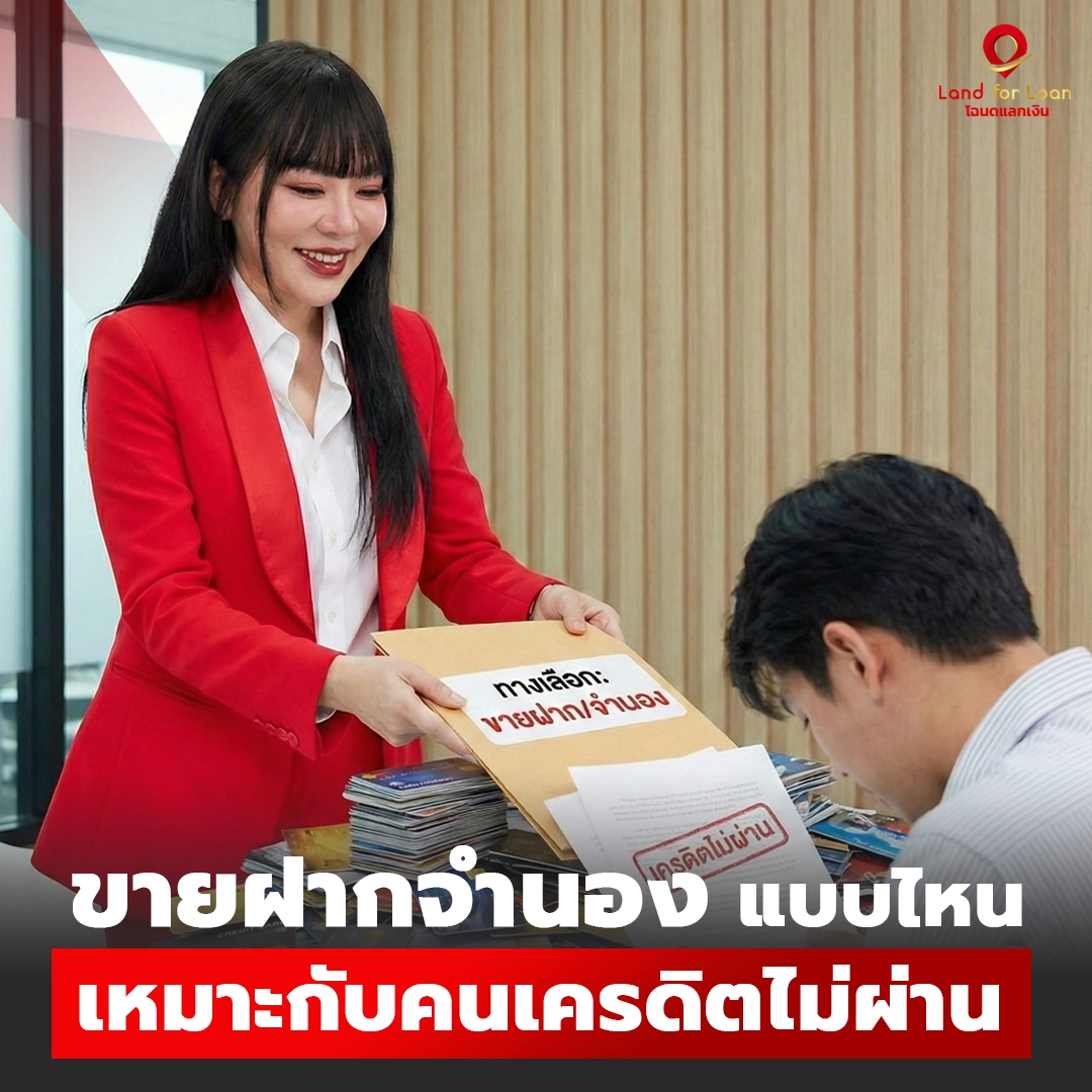 ขายฝากจำนอง แบบไหนเหมาะกับคนเครดิตไม่ผ่าน