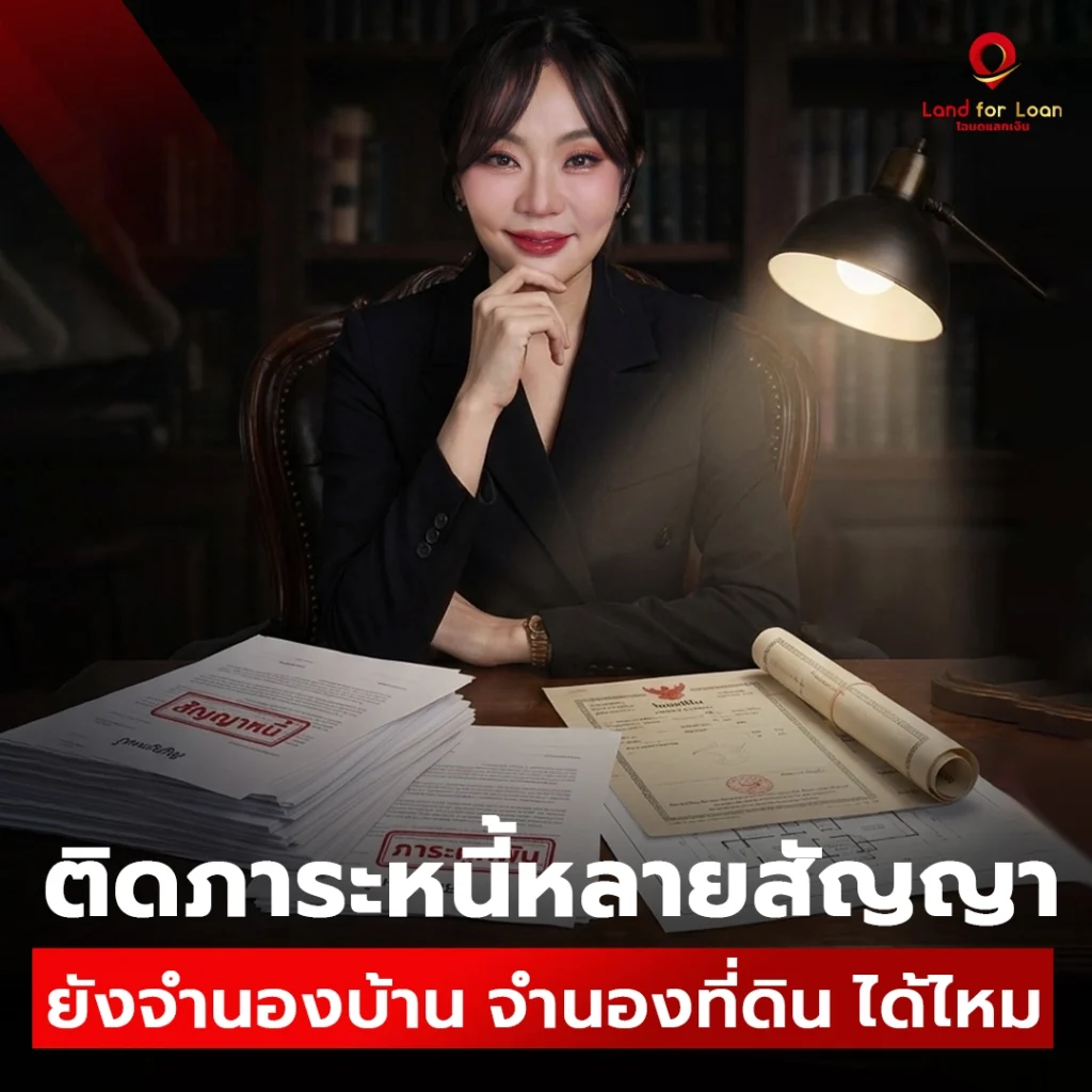 หนี้หลายสัญญารวมหนี้เป็นก้อนเดียว จำนองบ้านหรือที่ดินได้ไหม