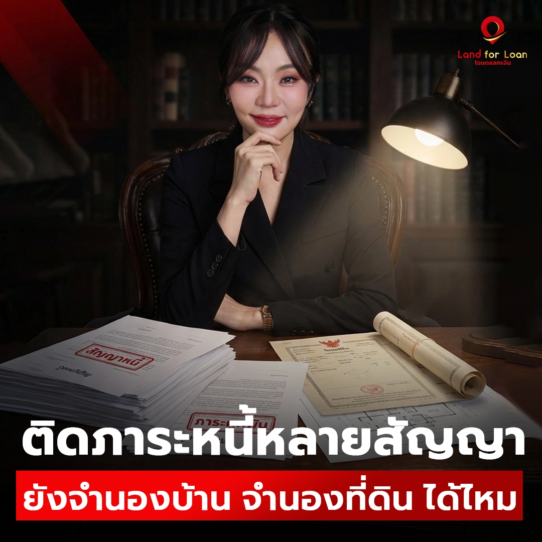 หนี้หลายสัญญารวมหนี้เป็นก้อนเดียว จำนองบ้านหรือที่ดินได้ไหม