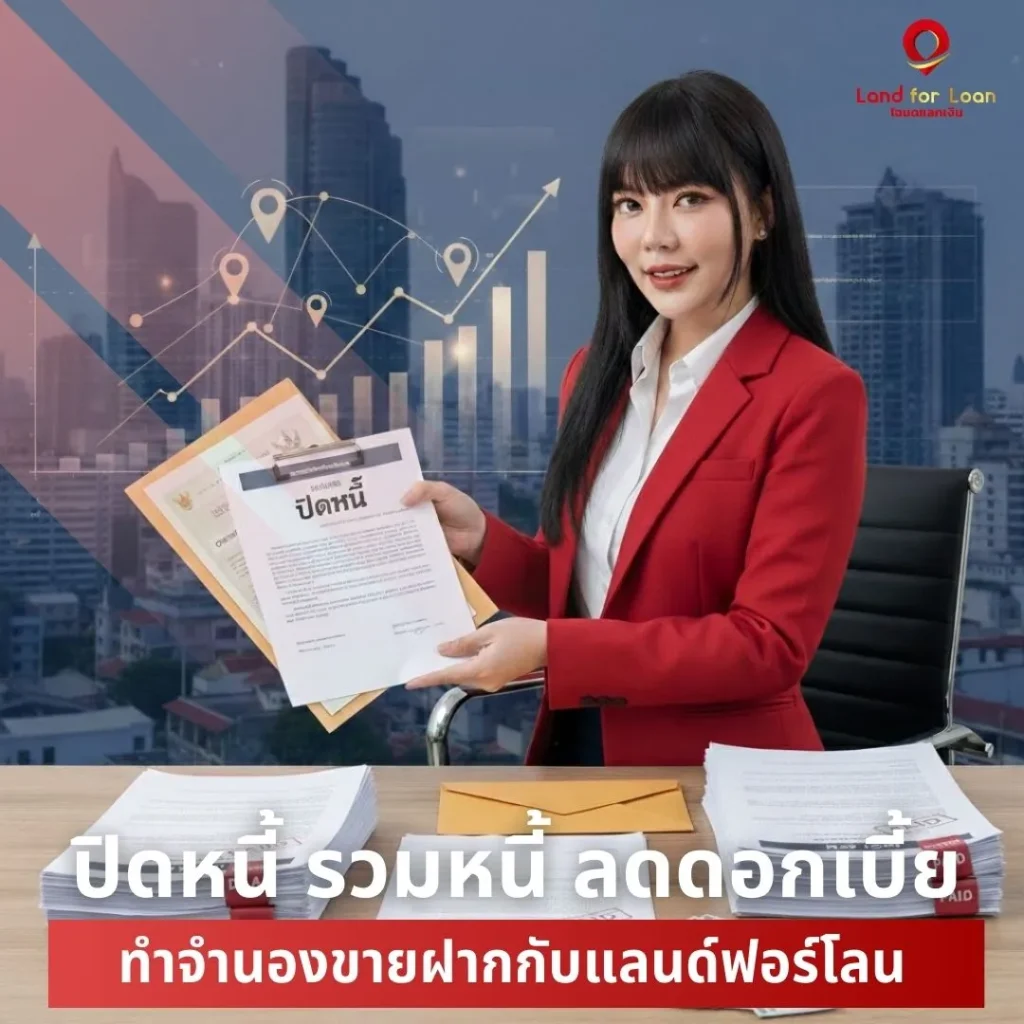 ปิดหนี้-รวมหนี้-ลดดอกเบี้ย-ทำจำนองขายฝากกับแลนด์ฟอร์โลน