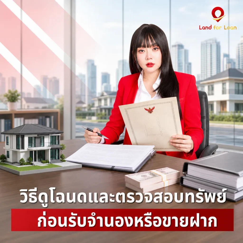 ลงทุนอสังหาวิธีดูโฉนดก่อนรับจำนองหรือขายฝาก