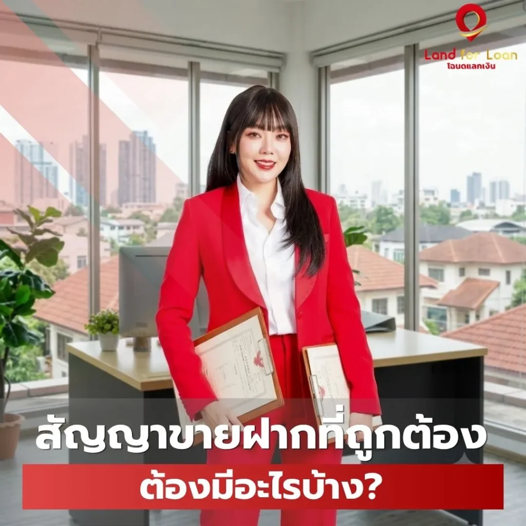 สัญญาขายฝากที่ถูกต้อง ต้องมีอะไรบ้าง ลงทุนจำนองขายฝาก