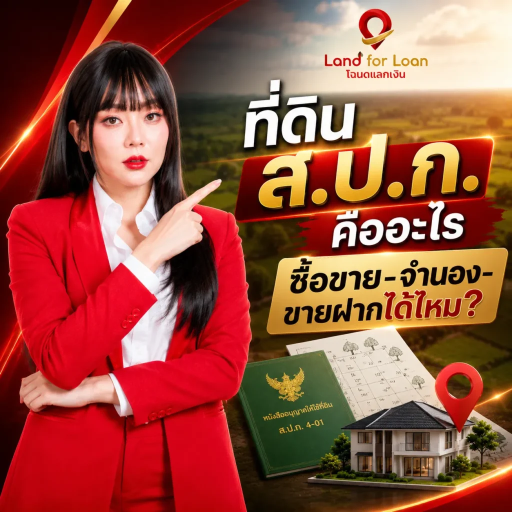 ที่ดิน สปก คืออะไร ซื้อขาย-จำนอง-ขายฝากได้ไหม