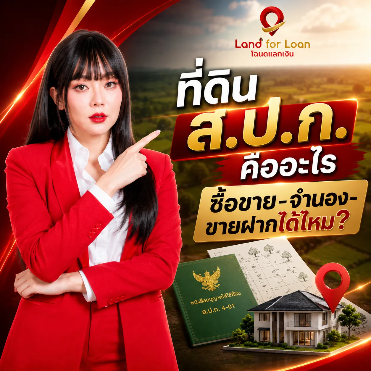 ที่ดิน สปก คืออะไร ซื้อขาย-จำนอง-ขายฝากได้ไหม