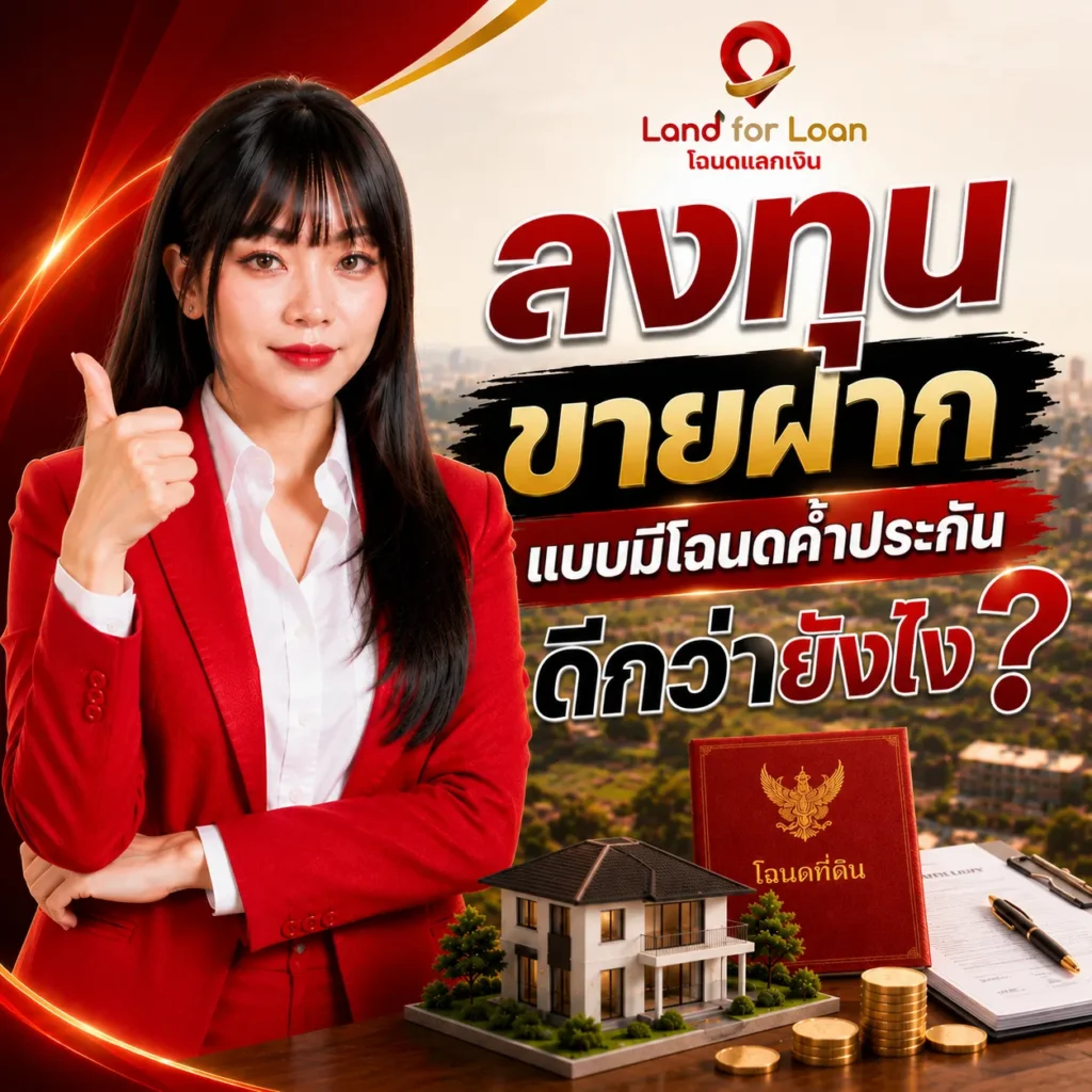 ลงทุนขายฝากแบบมีโฉนดค้ำประกัน ดีกว่ายังไง
