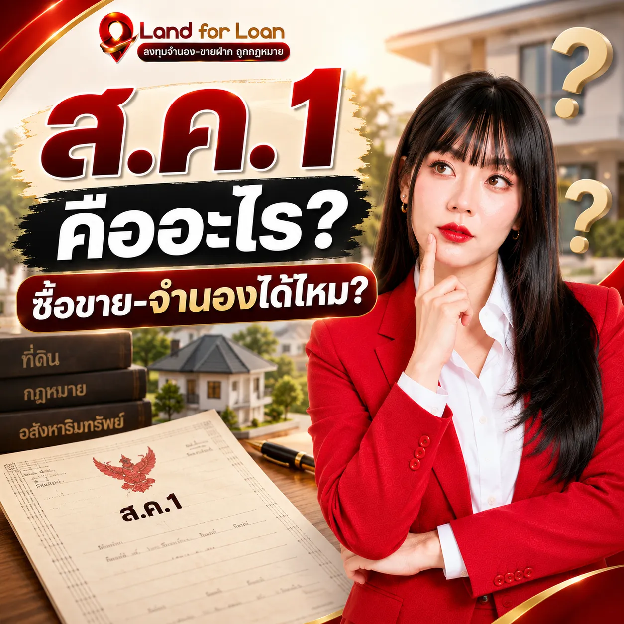ส.ค.1 คืออะไร ซื้อขาย-จำนอง-ขายฝากได้ไหม